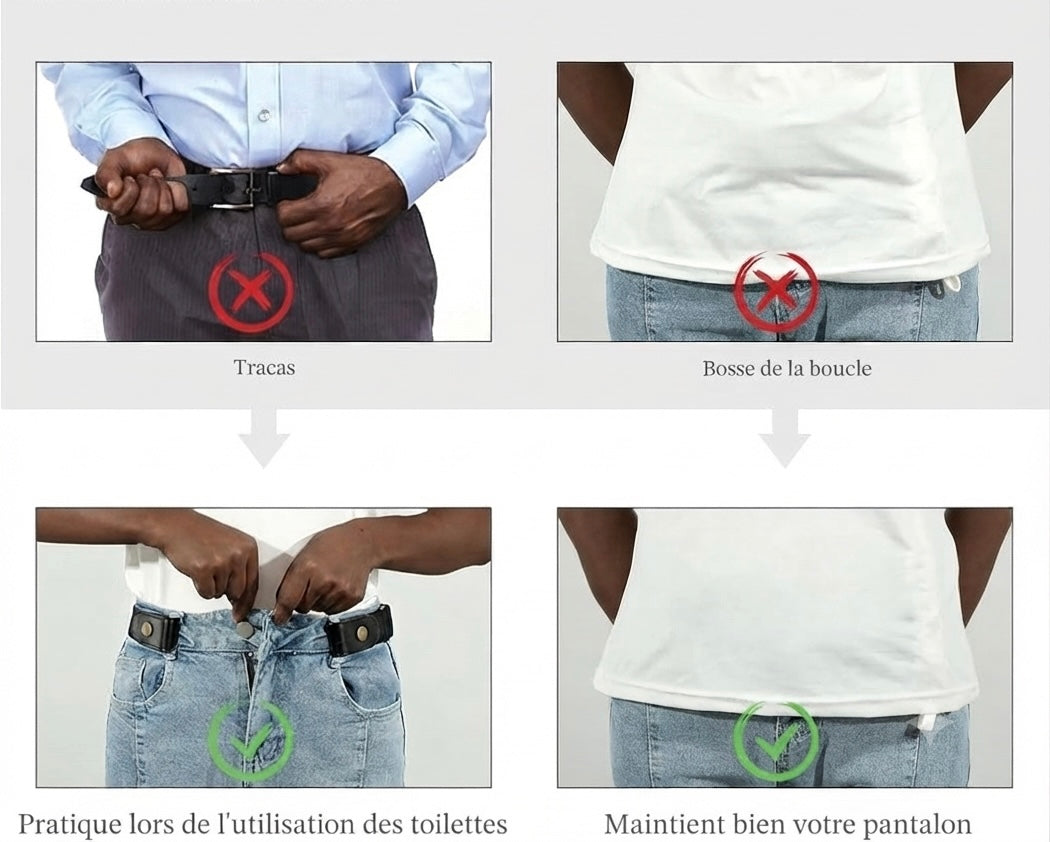 Ceinture Sans Boucle™ Homme et Femme | Confort maximal. Maintien parfait.